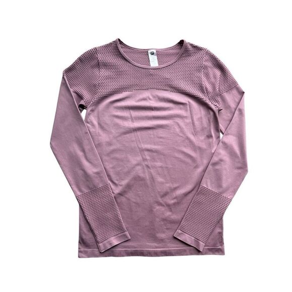 Fabletics Musetta Seamless Long-Sleeve Top In Charisma/Pink Size L - Picture 4 of 9